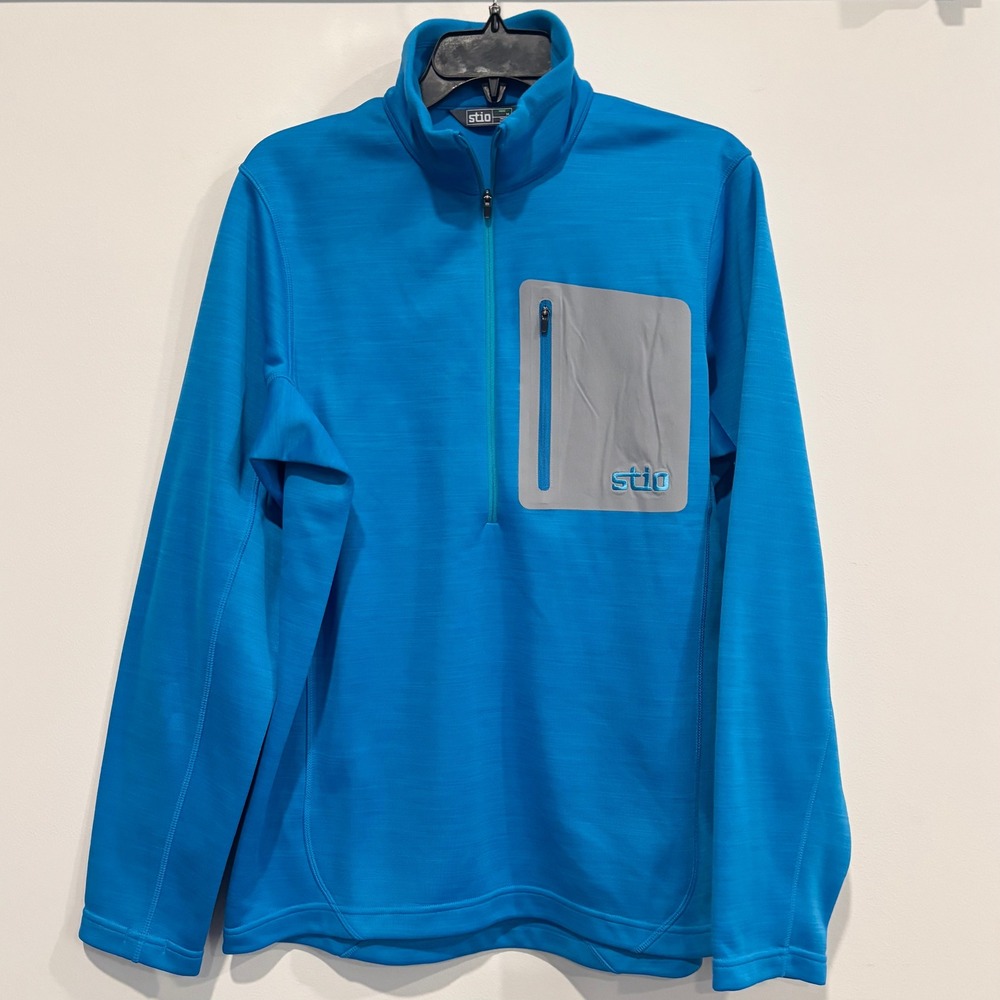 Stio Mens Quarter Zip Pullover Medium Performance Fleece Gorpcore Skiing 21183